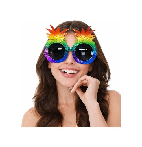 Diğer Tropikal Ananas Tasarımlı Renkli Hawaii Parti Gözlüğü - Huvj-731279 18