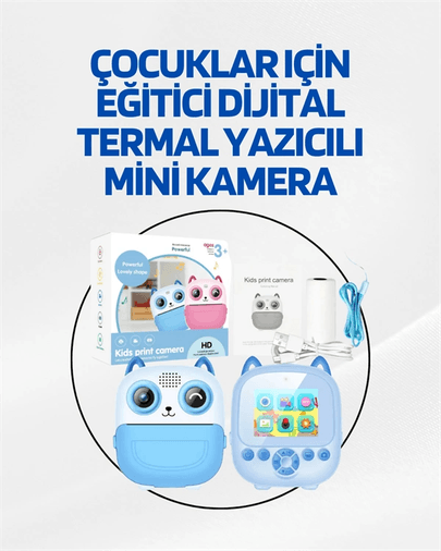 Dijital Termal Yazıcılı Mini Kamera – Hd Video &amp; Anında Fotoğraf Çıktısı