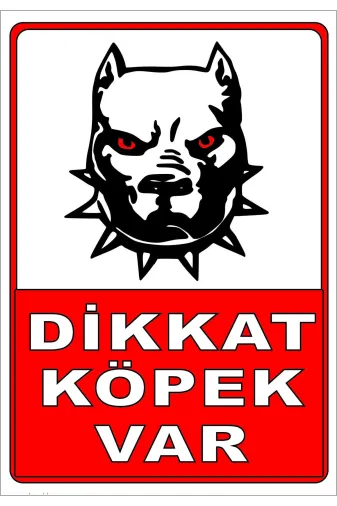 Dimora TYCJ77Z9JN169498227470477 Dikkat Köpek Var Levhasi 70X100 Cm Sticker