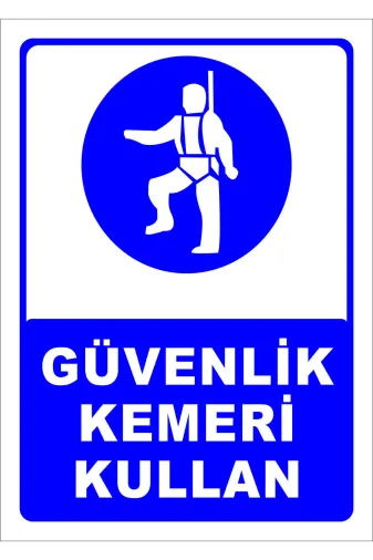 Dimora TYCSIIMF7N169454852305266 Güvenlik Kemeri Kullan Levhasi 25X35 Cm Sticker