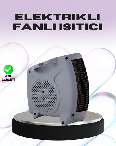 Diyar-ı Fırsat 117302312 Taşınabilir Fanlı Isıtıcı Elektrikli Termik Korumalı Oda Isıtıcı