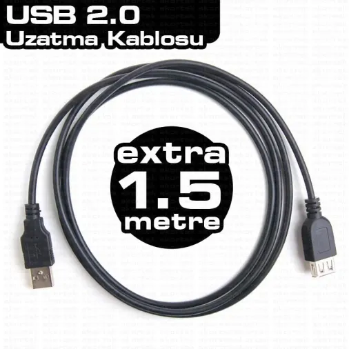 DK-CB-USB2EXTL150 USB 2.0 1.5M UZATMA KABLOSU
