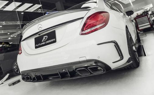 Dmb 122455062 Mercedes C Serisi W205 C63 Arka Tampon 2015-2020 Arası Difüzörlü Model