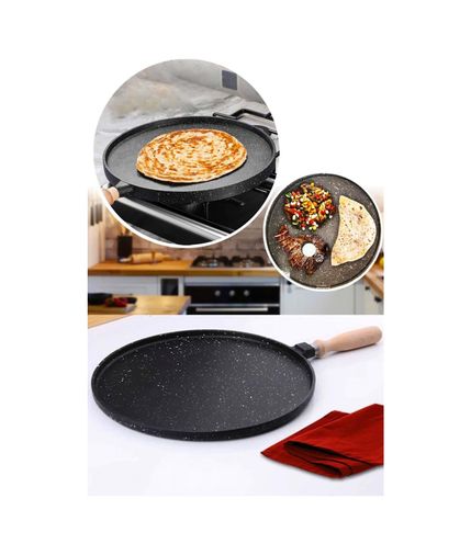 DMP 32930202 Biton Altunay Döküm Granit Bazlama Gözleme Tavası 36 Cm