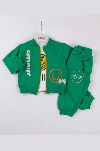 DMR Elegance DMR-BABY-BBYXML-2023030260004 Optimist Nakışlı Erkek Bebek Takım