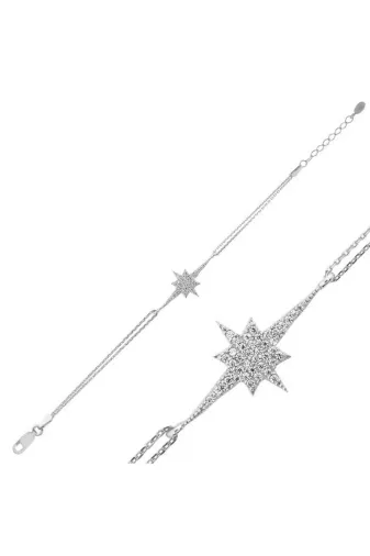 DMR Elegance DMR-GMSH-BRKD-BR0460542 Gümüş Kutup Yıldızı Bileklik