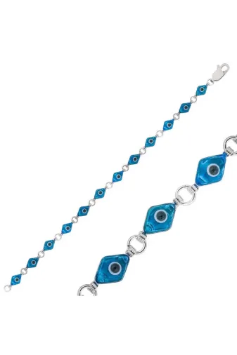 DMR Elegance DMR-GMSH-BRKD-BR0460547 Gümüş Nazar Bileklik