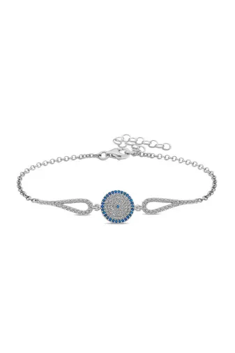 DMR Elegance DMR-GMSH-BRKD-BR0460916 Gümüş Nazar Bileklik