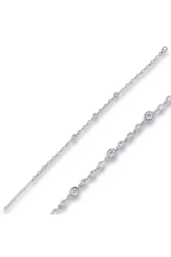 DMR Elegance DMR-GMSH-BRKD-BR11002356 Gümüş Zirkon Taşlı Bileklik