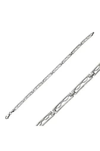 DMR Elegance DMR-GMSH-BRKD-BR11003765 Gümüş Oksitli Erkek Bileklik