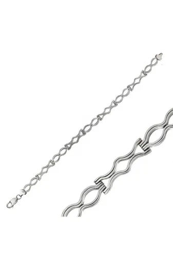 DMR Elegance DMR-GMSH-BRKD-BR11003768 Gümüş Oksitli Erkek Bileklik