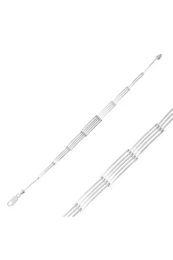 DMR Elegance DMR-GMSH-BRKD-BR11003775 Gümüş Parçalı Erkek Bileklik