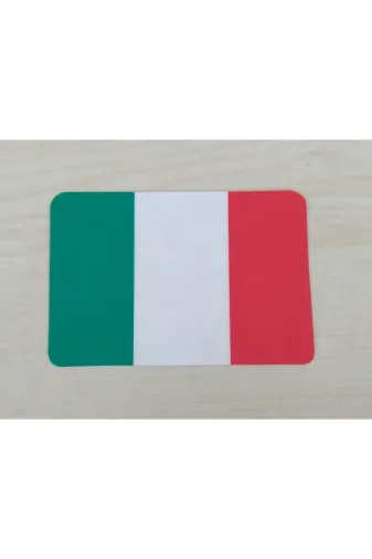 DNZSM DNZ-011267 İtalya Bayraği Sticker 9X6Cm (2Adet Fiyati) (İtalya Armasi Yapiştirma) İtalya Etiketi, İtaly Sticker