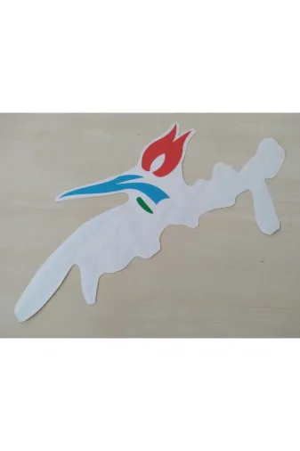 DNZSM DNZ-011279 Türkiye Sticker 26X10Cm Beyaz Türkiye Yazisi, Türkiye Etiketi, Türkiye Çikartmasi