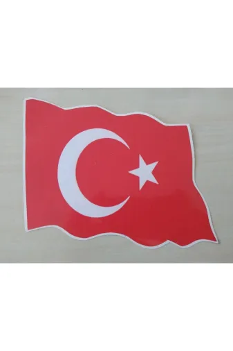 DNZSM DNZ-011317 Türk Bayraği Sticker 16,5X12Cm Ay Yildiz Sticker - Türk Bayraği Etiketi - Türk Bayraği Çikartmasi