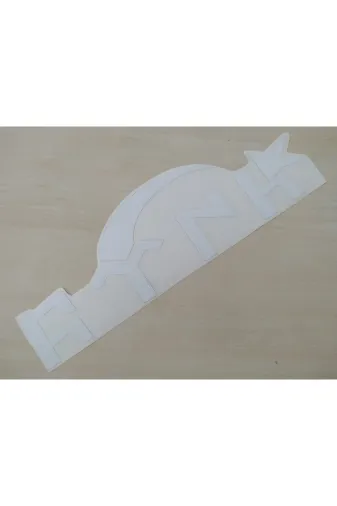 DNZSM DNZ-011319 Göktürkçe Türk Sticker Beyaz 26,5X8Cm Türk Yazisi - Türk Etiketi - Türk Çikartmasi
