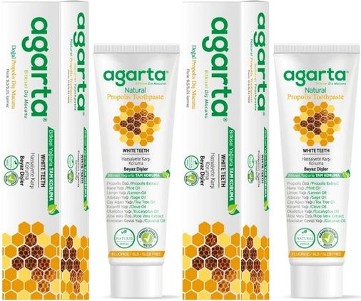 Doğal Diş Macunu 100ML Propolisli (2 Li Set)