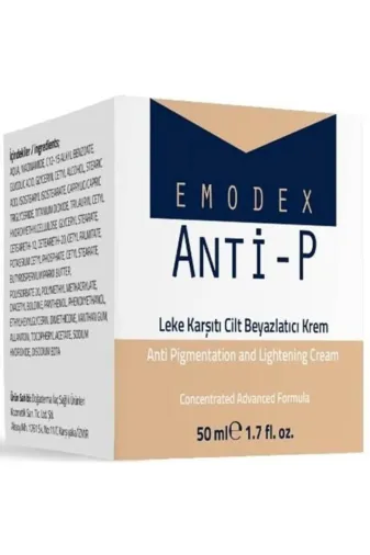 DOĞA DERMA 8680763483207 Emodex Antı-P Leke Karsıtı Cılt Beyazlatıcı Krem 50 Ml