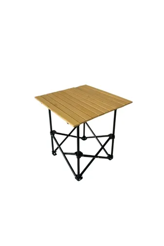 DOĞA KAMP MALZEMELERİ AHŞAP MASA Ahşap Kamp Masasi 50X50