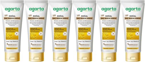 Doğal Güçlü Bakım Saç Güzelleştirici Krem 250 ML (6 Lı Set)