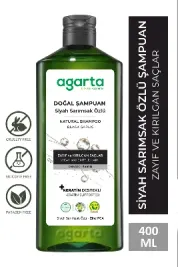 Doğal Saç Dökülmesine Karşı Siyah Sarımsaklı Şampuan 400 ml