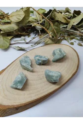 DOĞAL TAŞ CENNETİ 123ANKACEN194 Akuamarin Ham Dekoratif Doğal Taş (Sertifikalı)