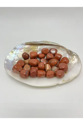 DOĞAL TAŞ CENNETİ 123CENNE10 Sertifikalı Kırmızı Jasper Tımbıl Doğal Taş (1 Adet )