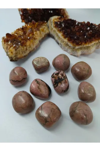 DOĞAL TAŞ DELİSİ RDNT Rodonit Doğal Taş Tımbıl (Sertifikalı) (1 Adet)