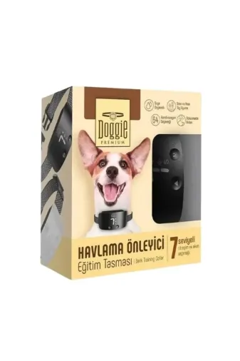 Doggie P27741S1983 Premium Havlama Önleyici Köpek Eğitim Tasması Siyah