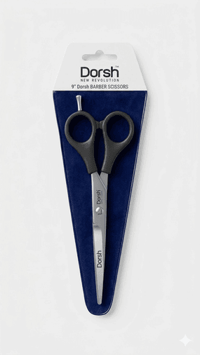 Dorsh Plastik Saplı Profesyonel Berber Makası 6"