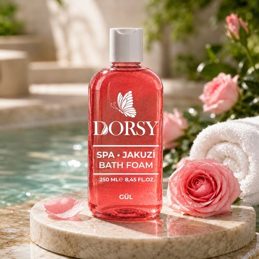 DORSY Gül Kokulu Jakuzi Masaj ve Banyo Köpüğü 250 ml