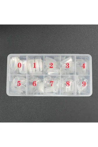 DR KRF DRKRFCP863 Dr.krf Cp863 Yarimay Tips 500Lü Küt Model Şeffaf Takma Tirnak