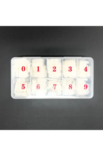DR KRF DRKRFCP865-1 Dr.krf Cp865-1 Yarimay Tips 500Lü Balerin Kemik Renk Takma Tirnak