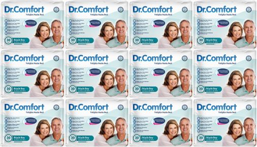 Dr.Comfort Yetişkin Bezi Bel Bantlı Tekstil Yüzeyli  L - Büyük - Large 360 Adet