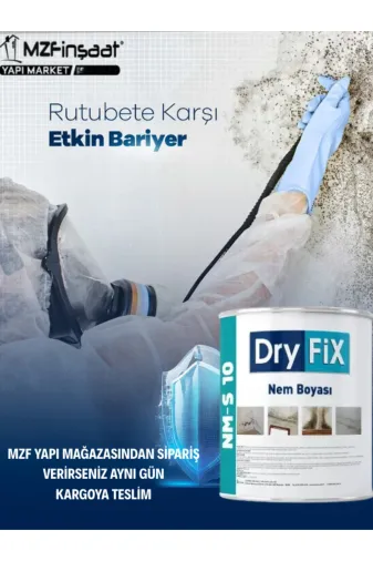 Dryfix 03302 Nm-S10 Rutubet Nem Küf Engelleyici Boya 5 Kg Beyaz