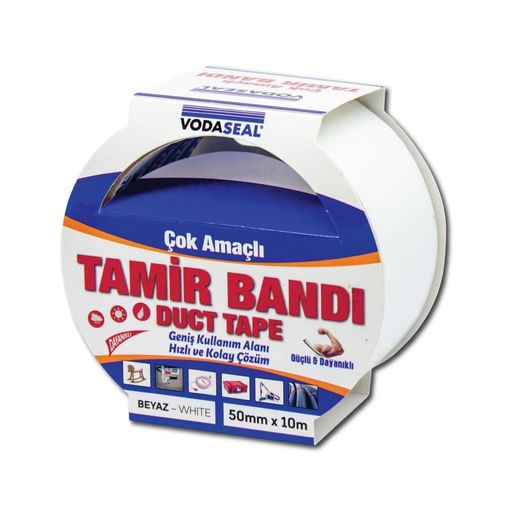 Duct Tape Tamir Bandı 50 mm 25 Metre Beyaz