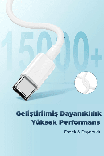 Dvip A016 Iphone 15 Uyumlu Type-C To Type-C Şarj Kablosu
