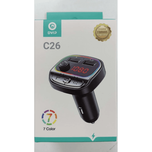 DVIP ALkbR9OCIi Şarj Özellikli Dijital Göstergeli Bluetooth Fm Transmitter C26