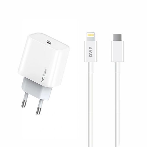 Dvip N25 Pd20W Quick Charger Type-C To Lightning Kablolu Şarj Set
