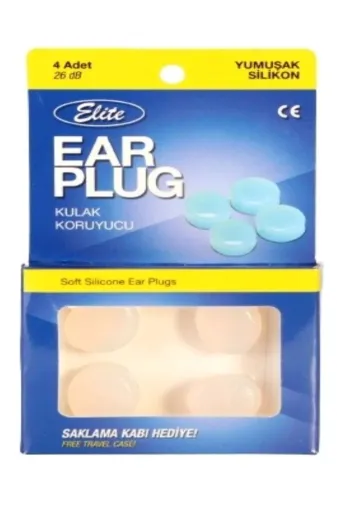Ear Plug Earplugsil4 Silikon Kulak Tıkacı 4'lü