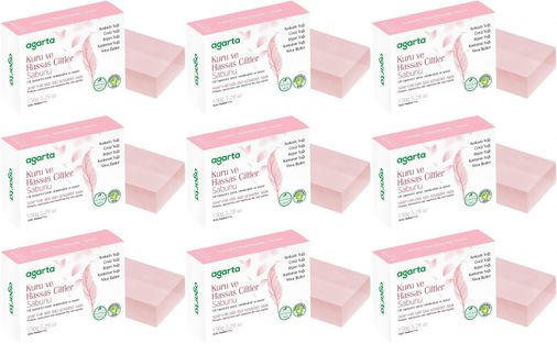 El Yapımı Doğal Sabun 150GR Kuru ve Hassas Ciltler (9 Lu Set)