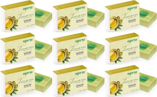 El Yapımı Doğal Sabun 150GR Zeytinyağlı (9 Lu Set)