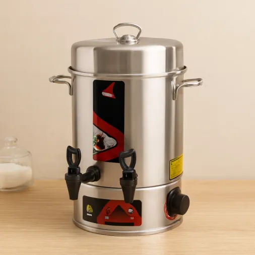 Elektrikli Semaver Çay Makinesi 6 Litre Çift Musluk 1000W (60 Bardak)