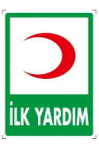 Emek İkaz Levhaları EMEK1015 Ilk Yardım Uyarı/ikaz Levhası 12X25 Dekote(Fotolümen)