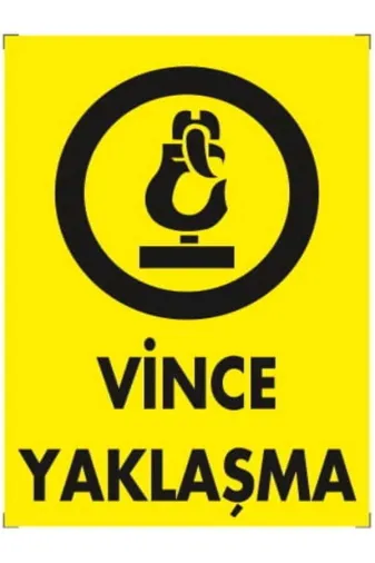 Emek İkaz Levhaları EMEK1303 Vince Yaklaşma Uyarı/ikaz Levhası