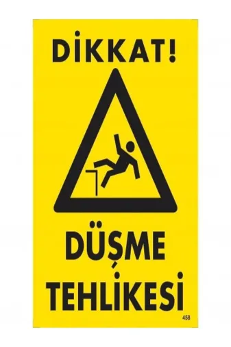 Emek İkaz Levhaları EMEK458 Dikkat Düşme Tehlikesi Uyarı/ikaz Levhası
