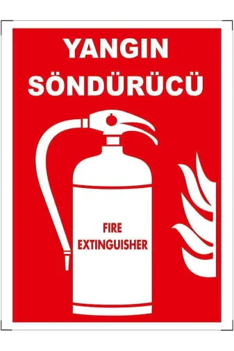 Emek İkaz Levhaları EMEK868 Yangın Söndürücü Uyarı/ikaz Levhası