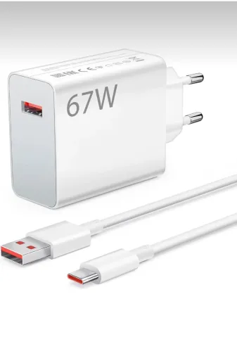 EMİN ENSAR HOME emin67w (Turbo Saniyeli)Xiaomi Redmi Note 11/11Pro/12/12 Pro/ 13/13Pro Uyumlu 4G Sarj Aleti 67Watt Set