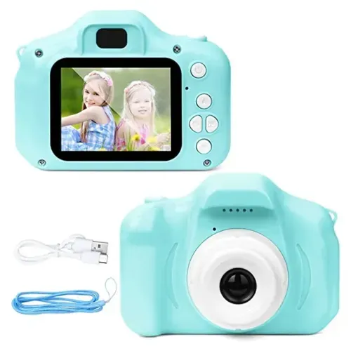 Eminönü Toptan 25185652 Mini Kamera Fotoğraf Makinesi Mavi
