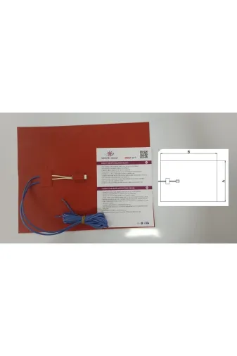 emp yedek parça 975102094835253 R1033 1000 W 40X29 Cm Silikon Rezistans